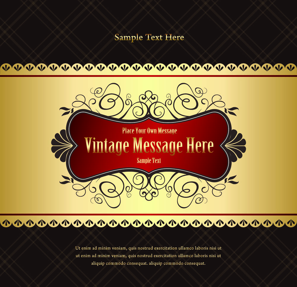 classic european pattern background 01 vector