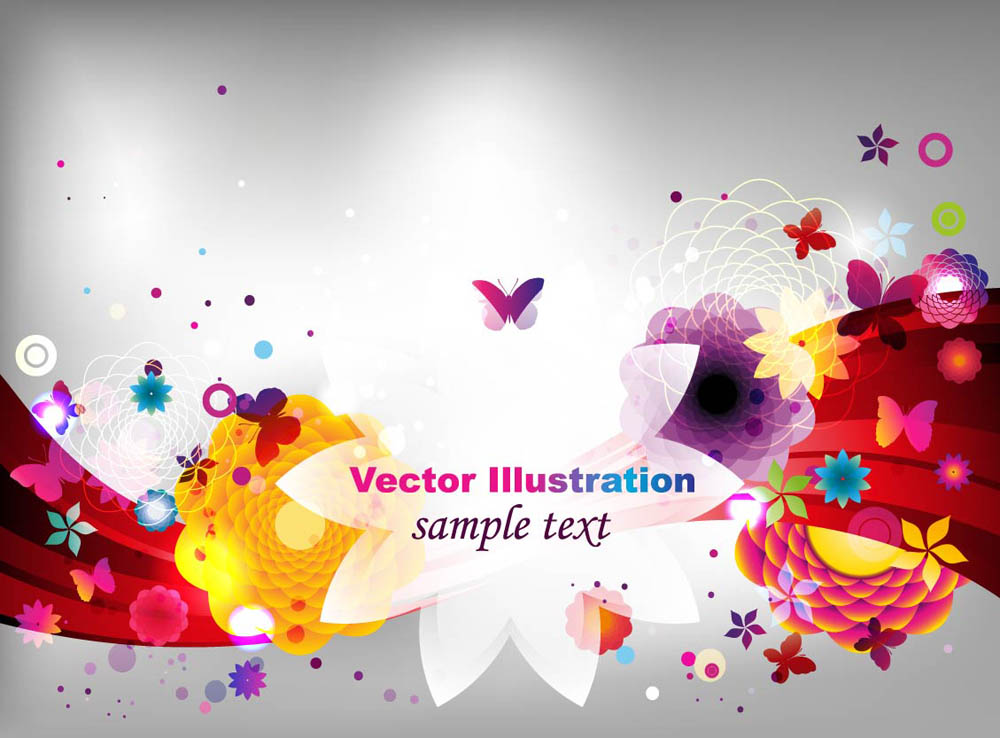 colorful fashion pattern 02 vector