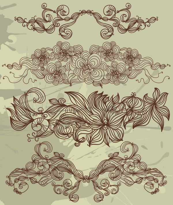 graceful classical pattern vector