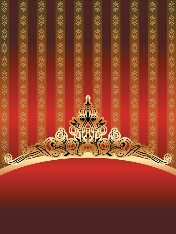 ornate gold pattern vector