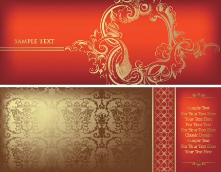 ornate gold pattern vector