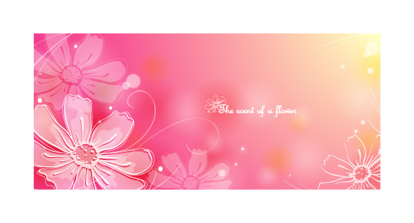 color soft floral background vector 1 8p