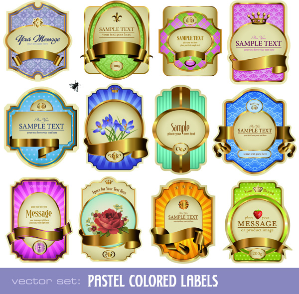 colorful bottles affixed vector