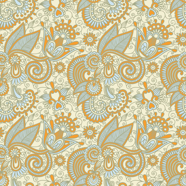 beautiful handpainted pattern vector 2