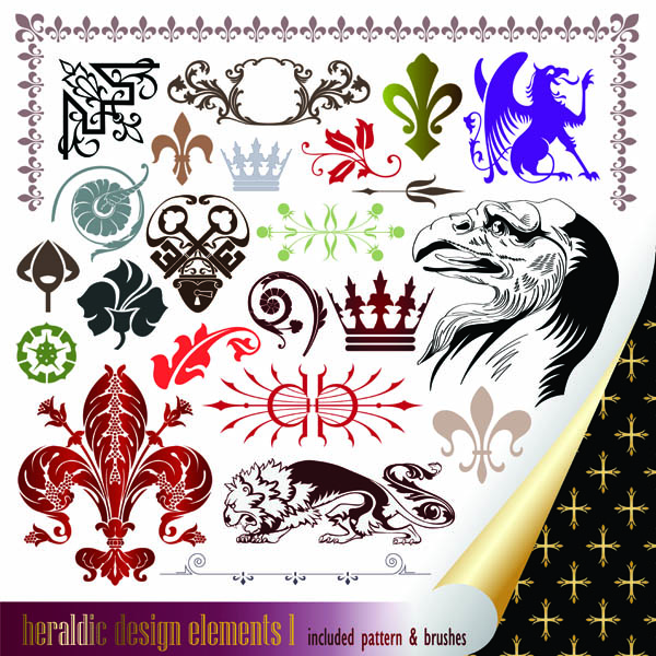 classic european pattern graphics vector