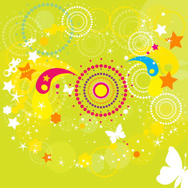 fun fashion pattern vector background under 9