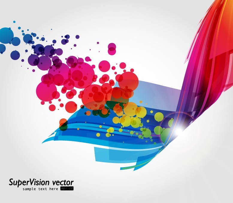 symphony of dynamic light vector background 3