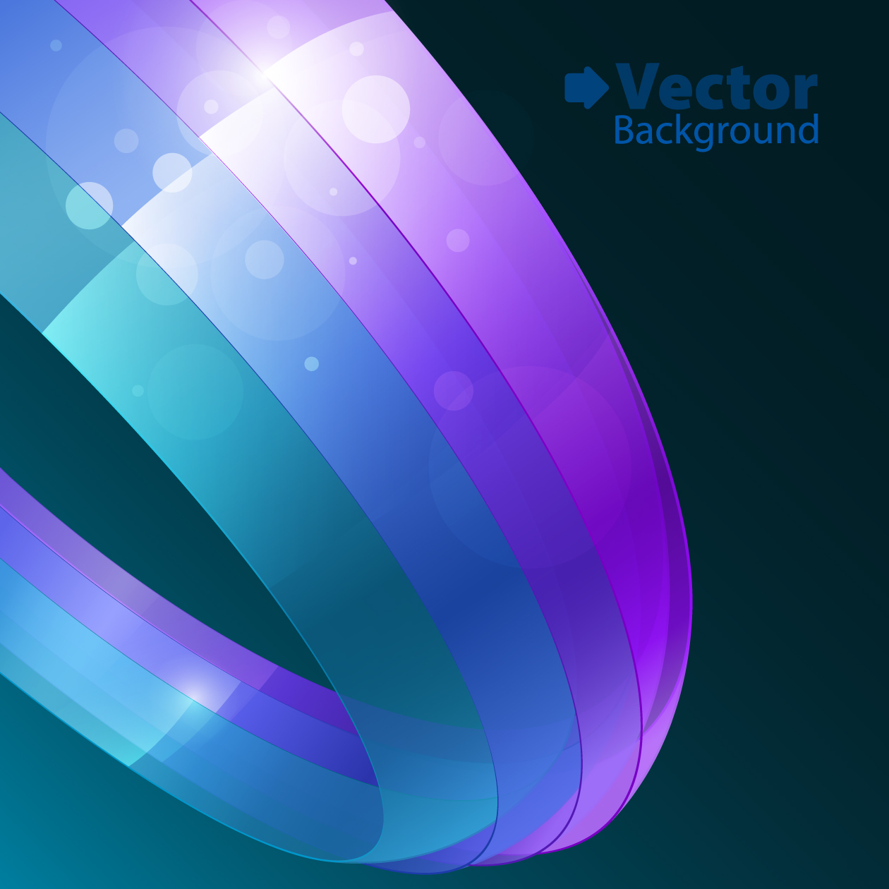 colorful ribbons vector background 3