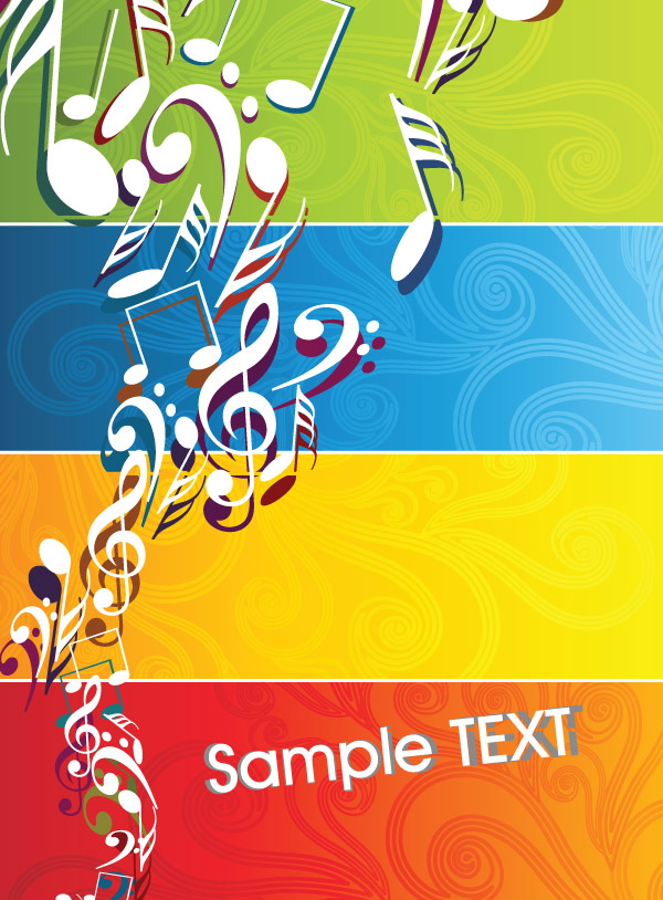 music theme vector