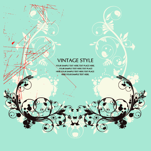 gorgeous retro patterns vector