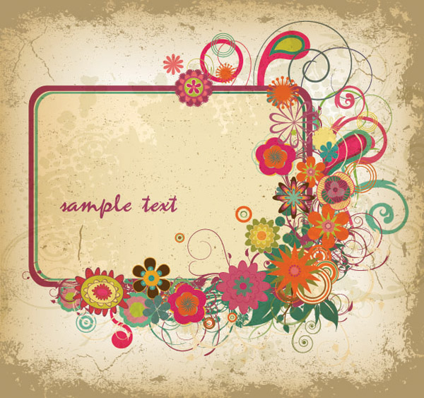 three colorful graphics border vector