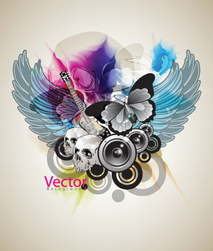 music theme vector the trend