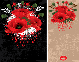 beautiful flowers vector