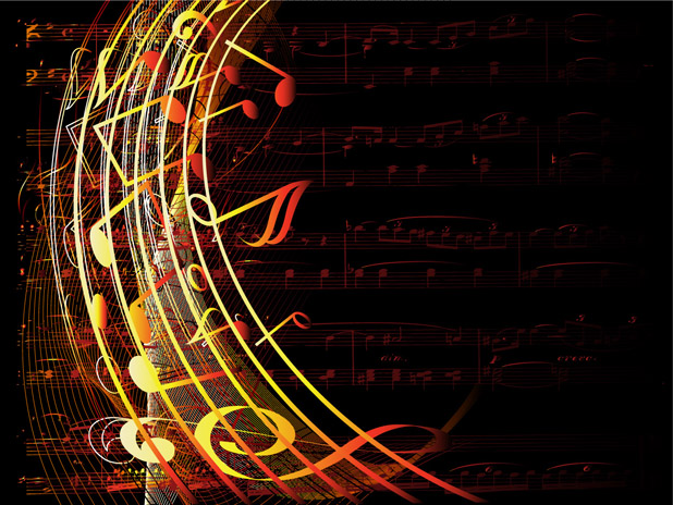 music theme vector the trend