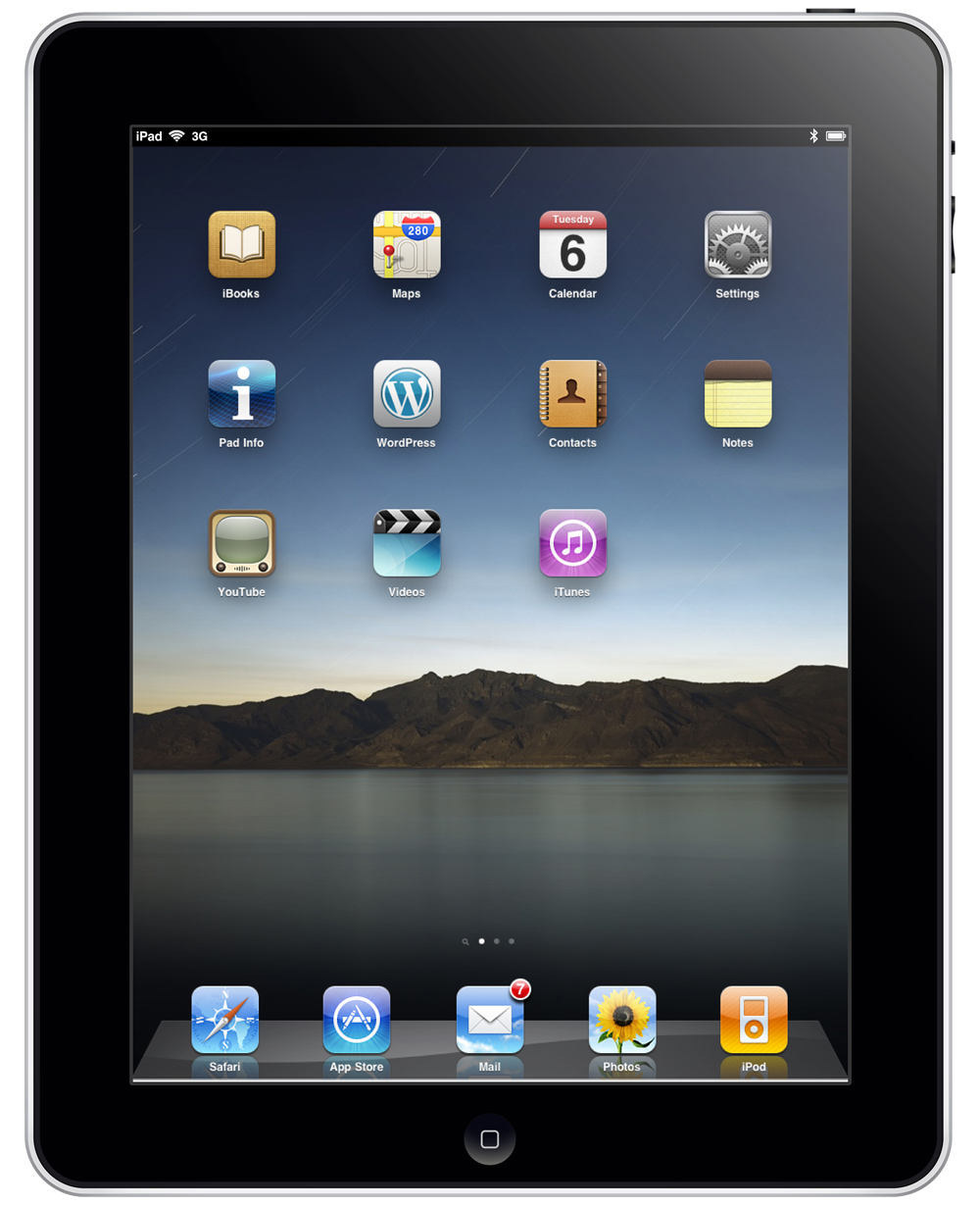 ipad model vector