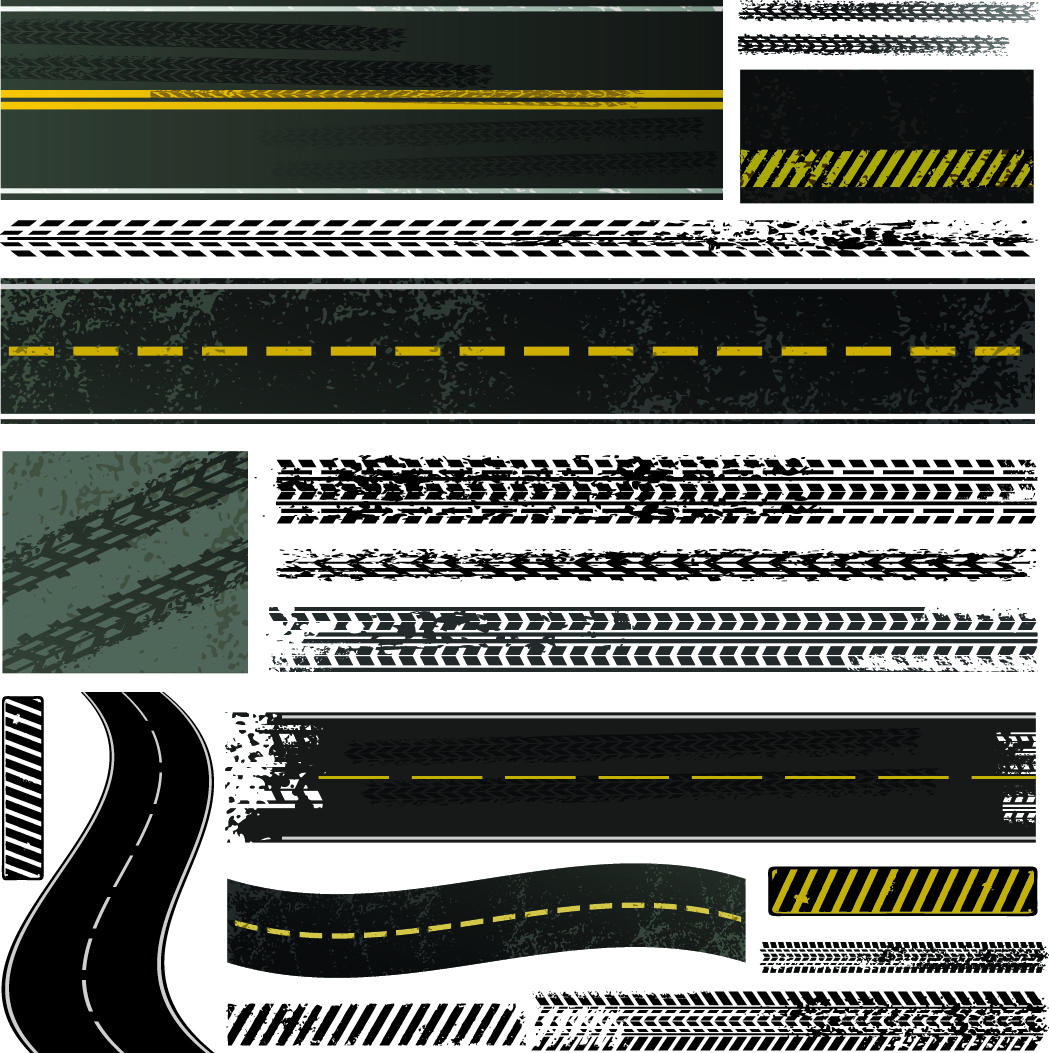 tire brake printed 03 vector