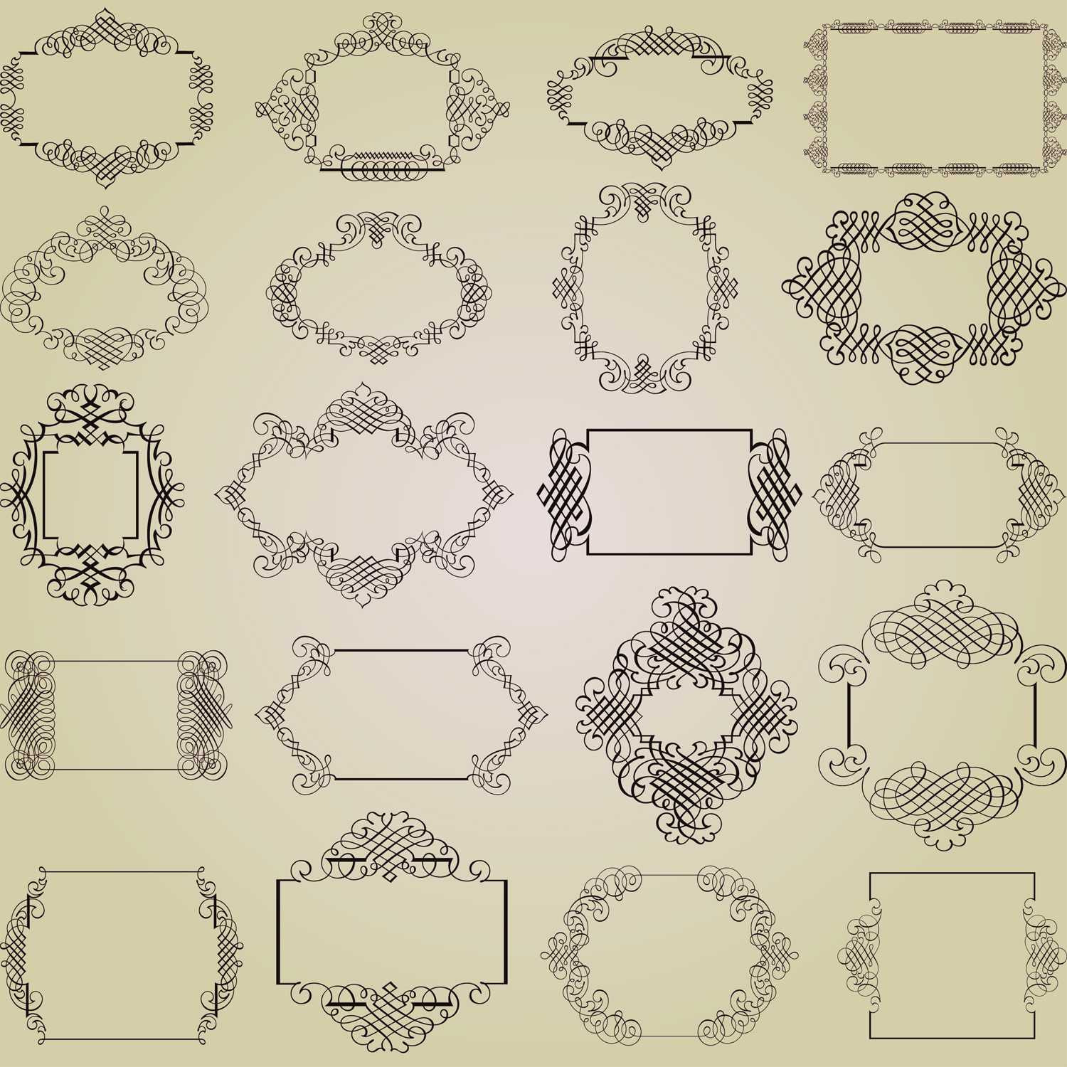 exquisite decorative patterns 01 vector