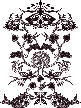 exquisite classic traditional pattern vector