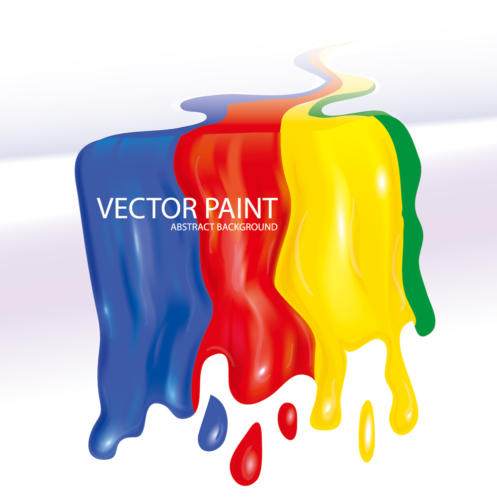 flowing paint 01 vector