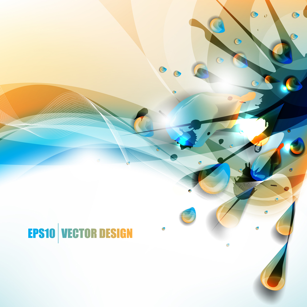 color paint splashes background 05 vector