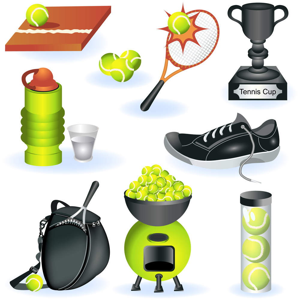 fine sports equipment vector