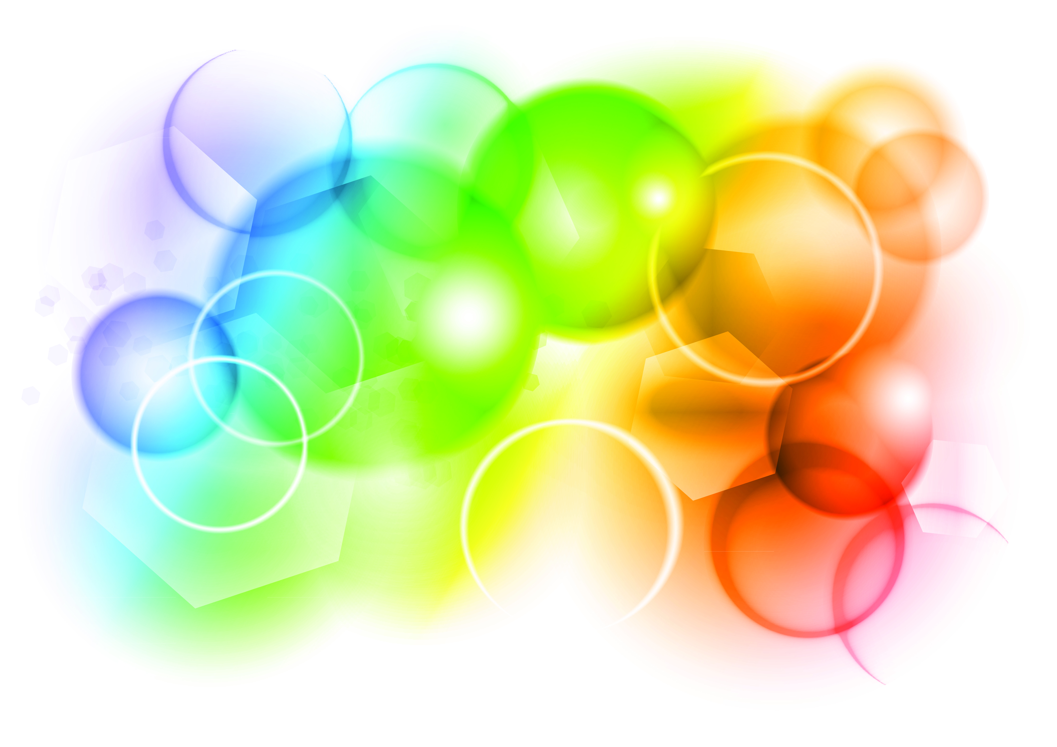 colorful bubbles background vector