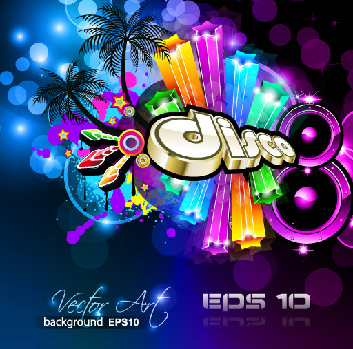 brilliant dynamic musical elements 04 vector