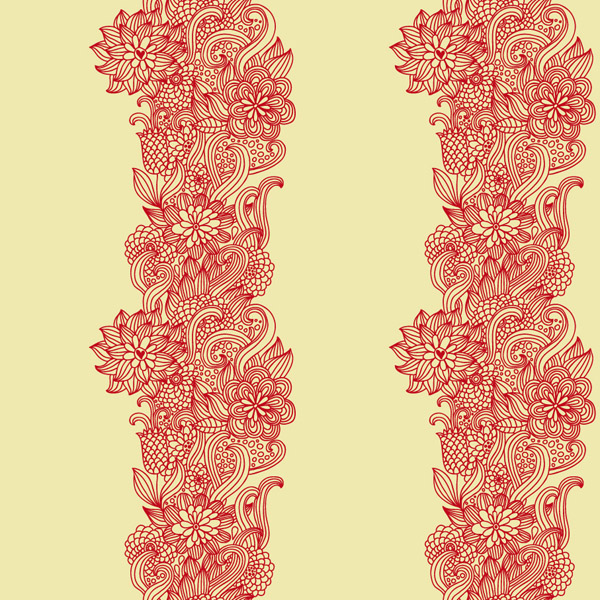 intensive handpainted pattern vector 1