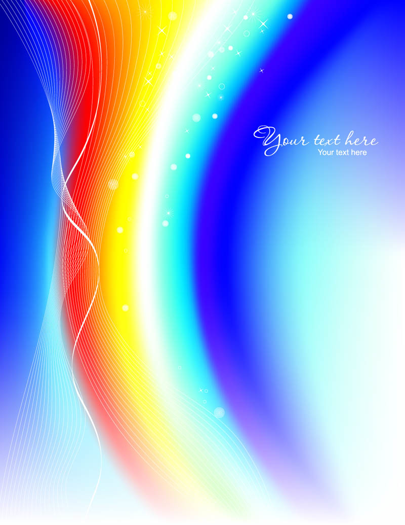 beautiful rainbow symphony 01 vector