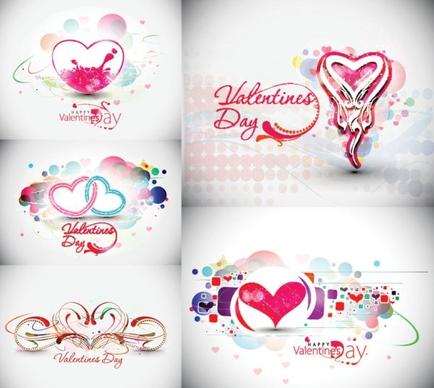 beautiful heart-shaped trend pattern - vector