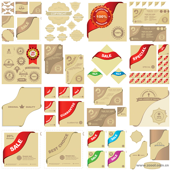 sales related graphic elements vector