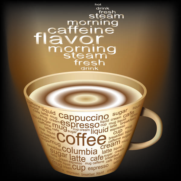 coffee banner templates classic brown cup aroma decor