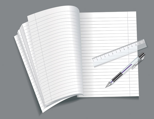 notebook background modern realistic design