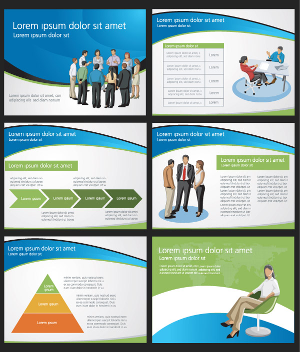 business presentation templates teamwork chart decor