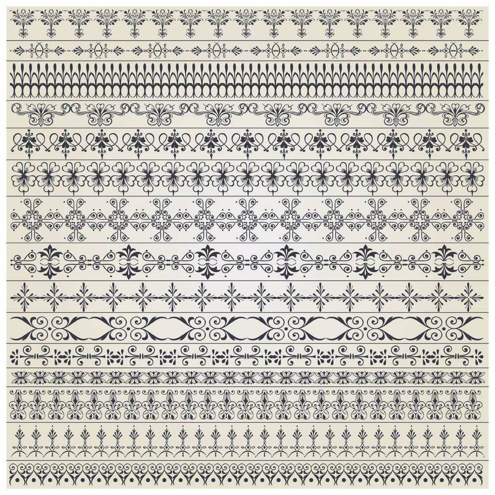 tribal pattern template symmetric retro decorated shapes elements