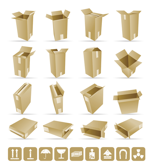 packaging design elements box sign sketch