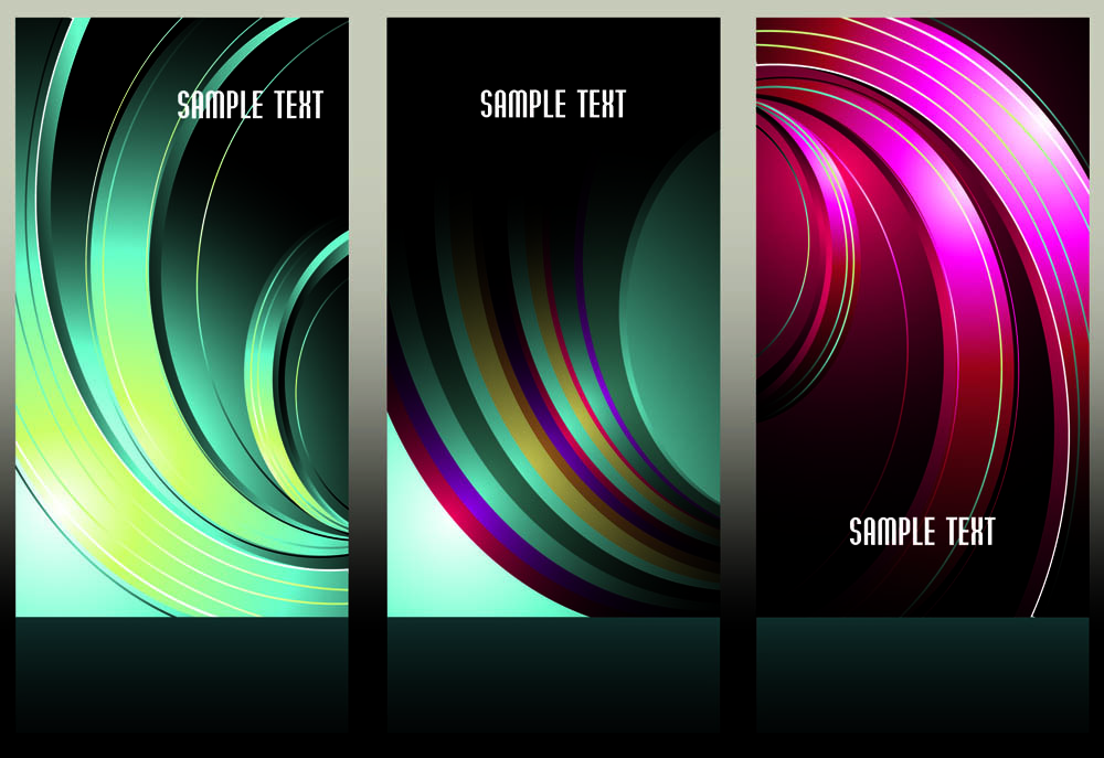 decorative background templates modern shiny colored curves