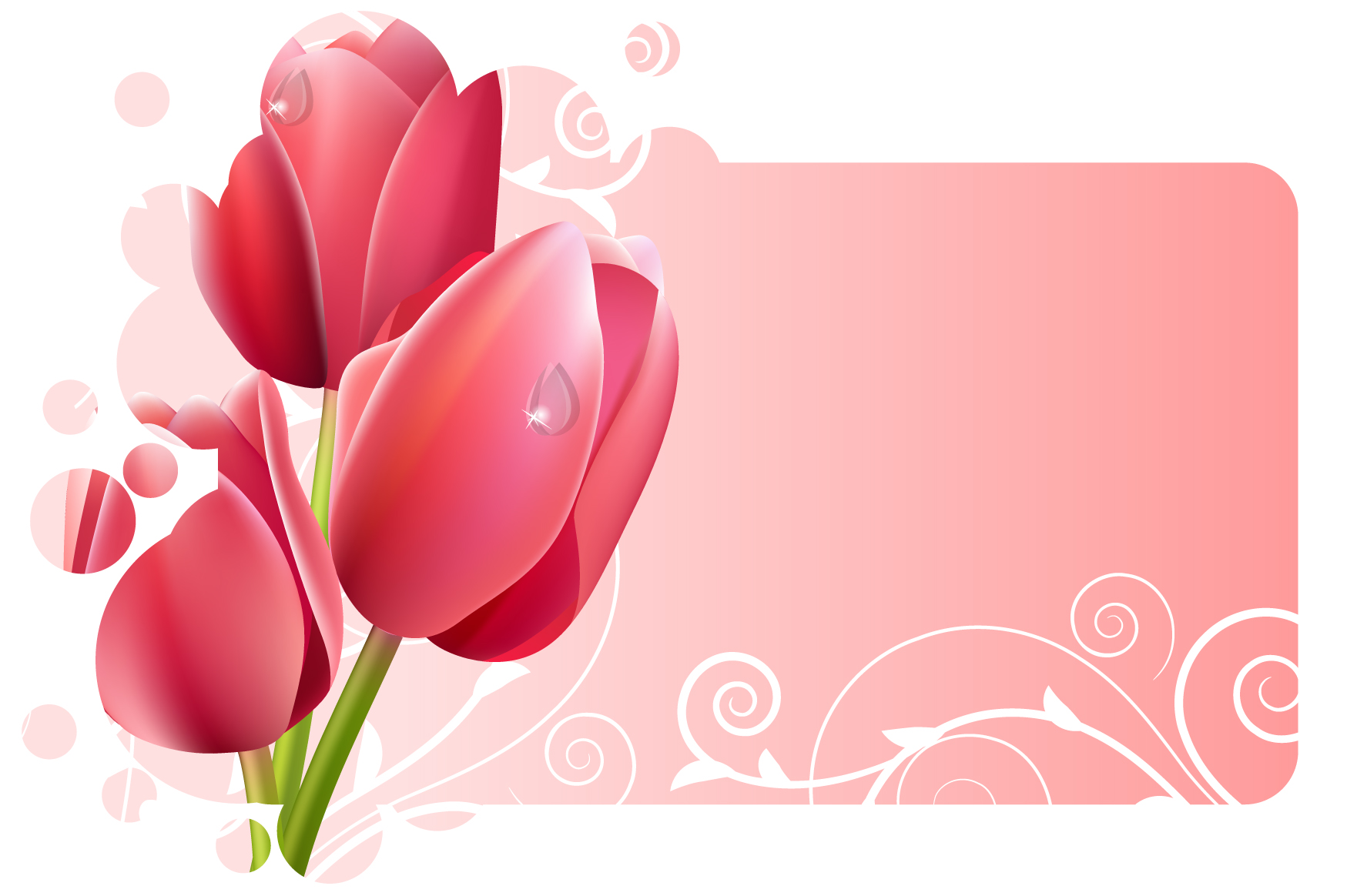 tulip background shiny colored modern design