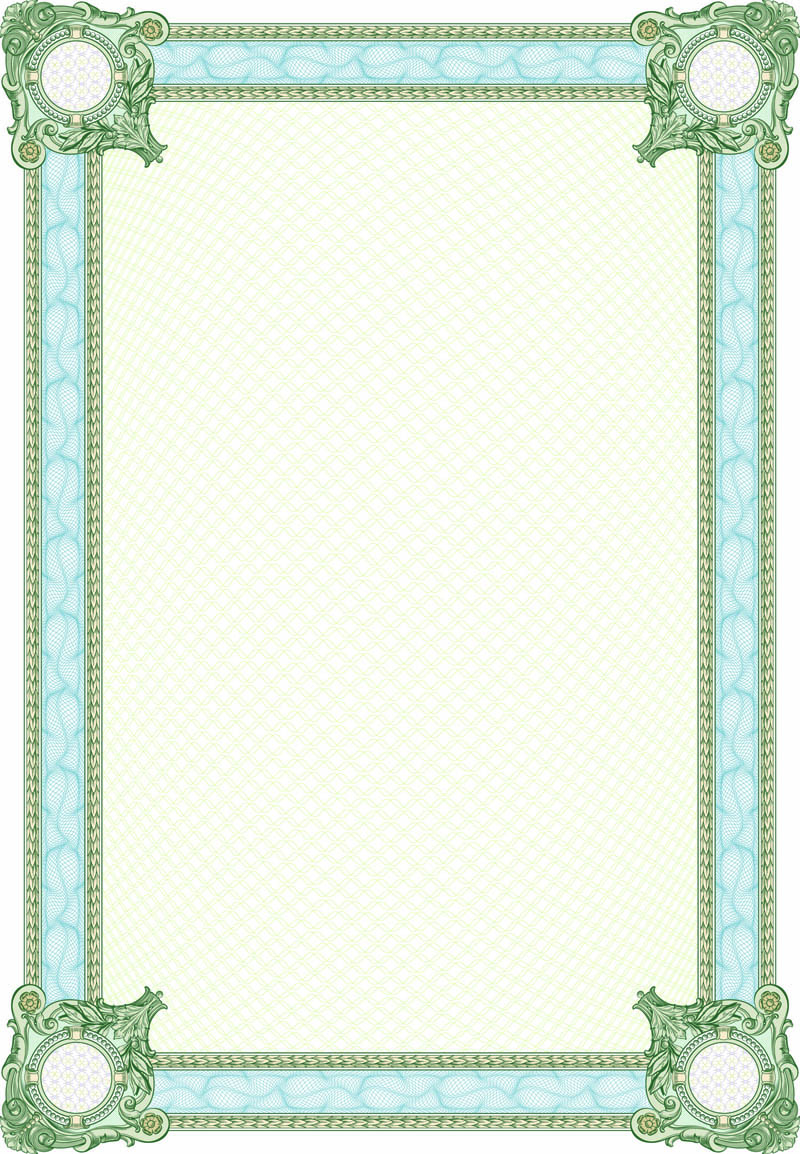 border template elegant classic symmetric decor