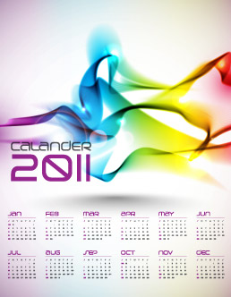 2011 calendar templates abstract nature fashion themes