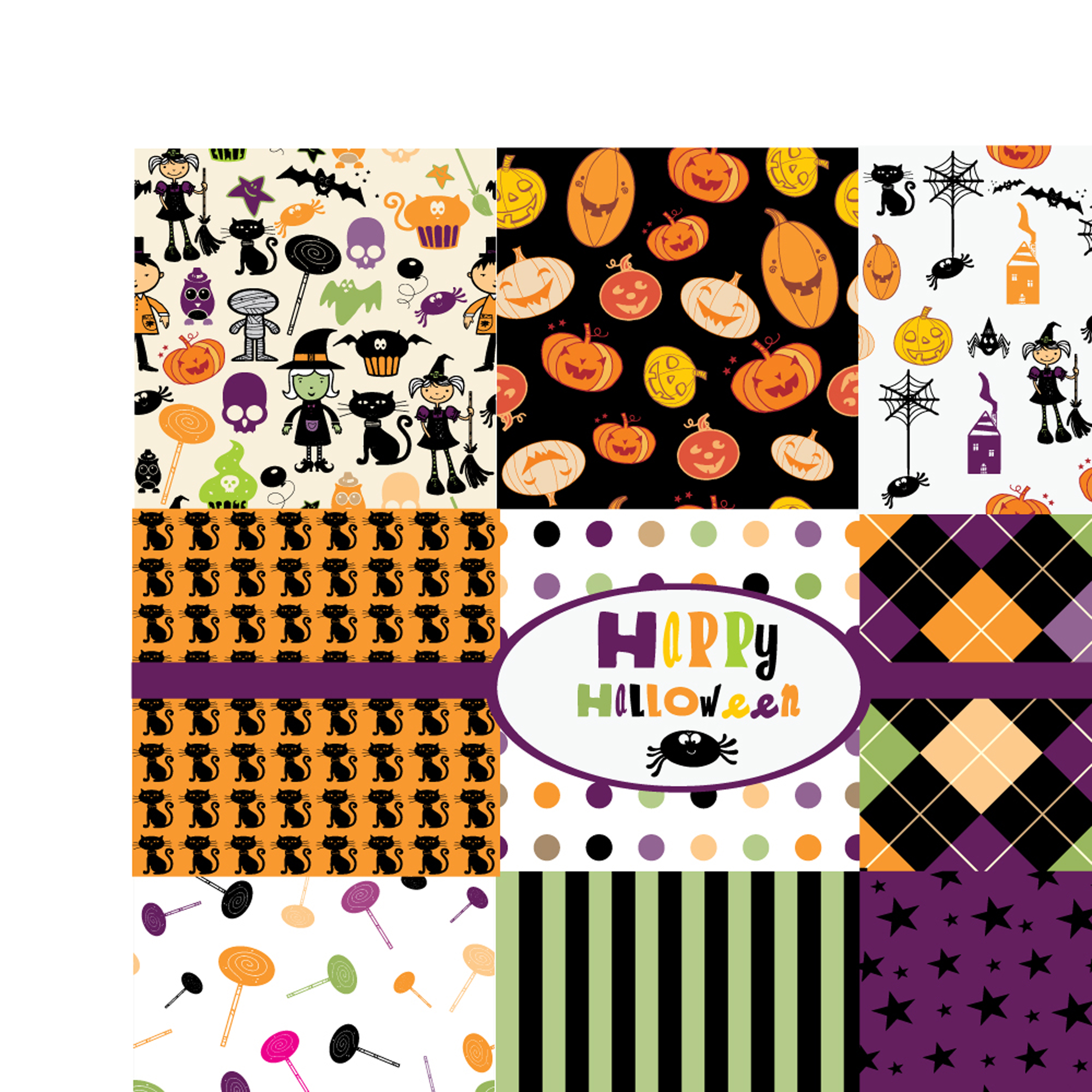 halloween cartoon background 01 vector