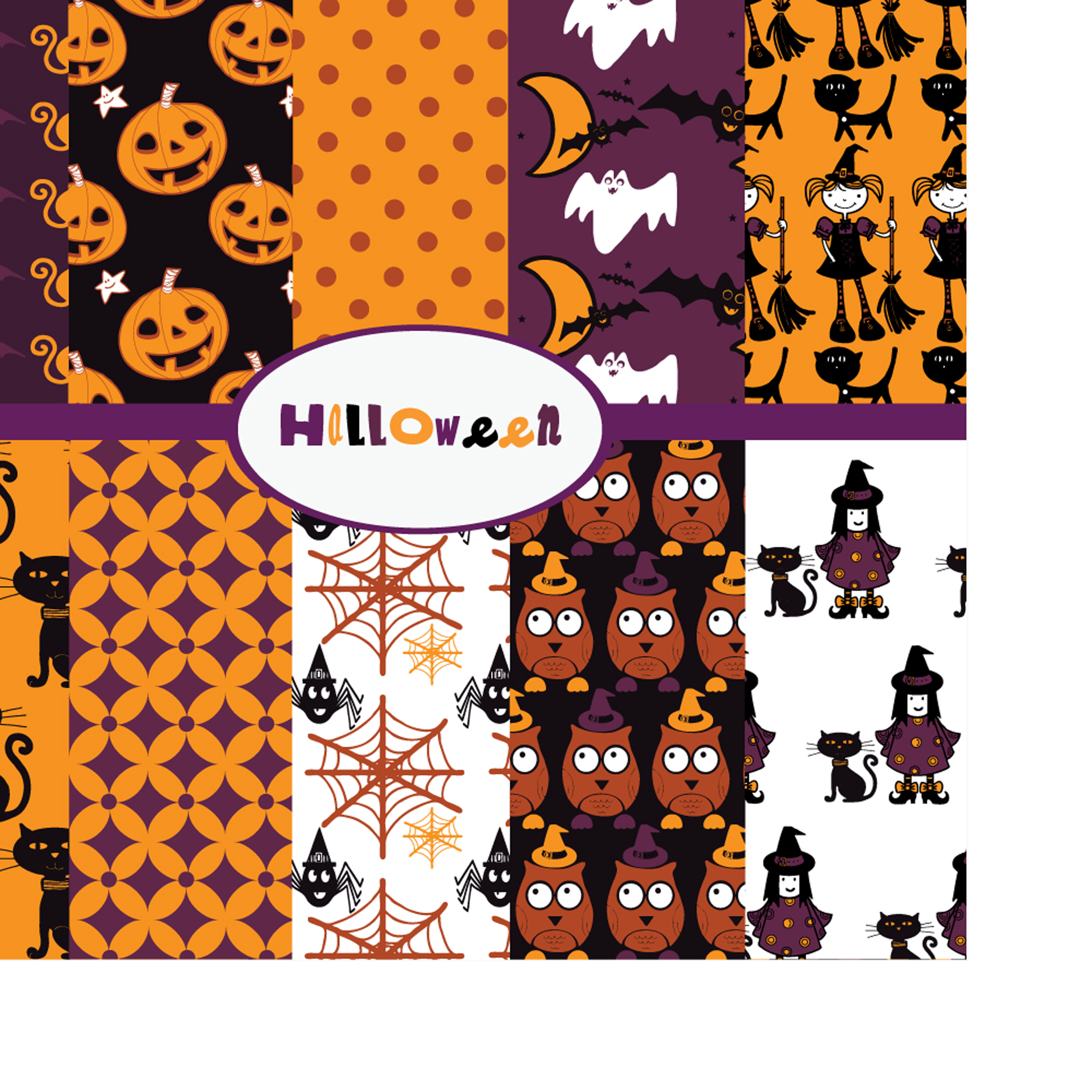 halloween cartoon background 02 vector