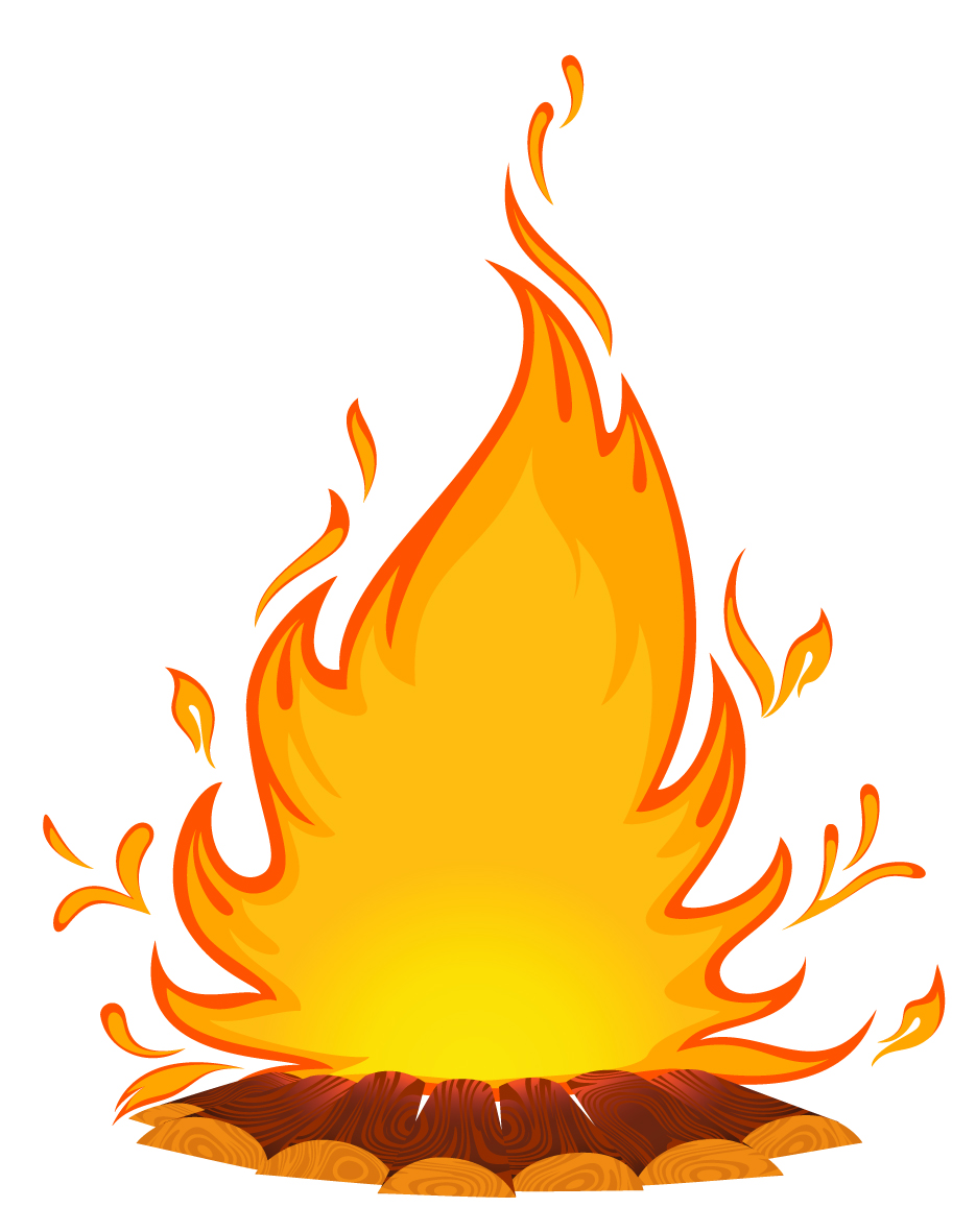 cartoon flame 01 vector