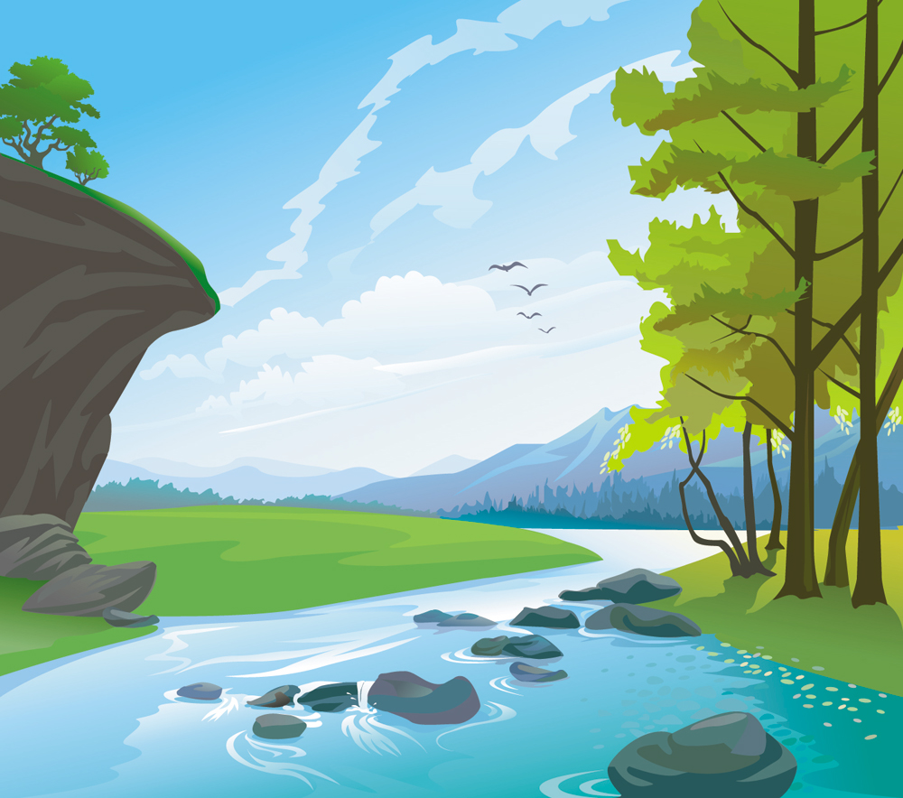 beautiful landscape 03 vector