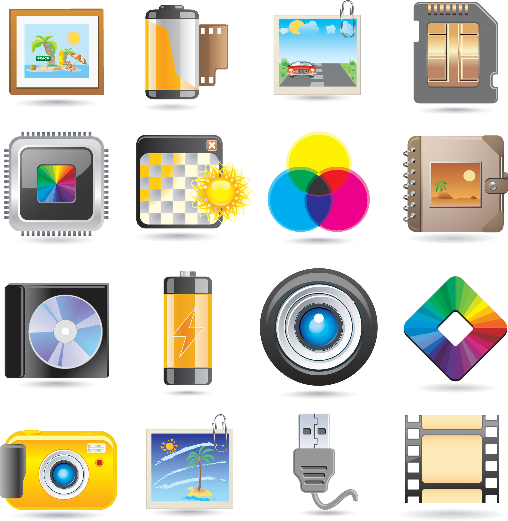 the exquisite icons vector