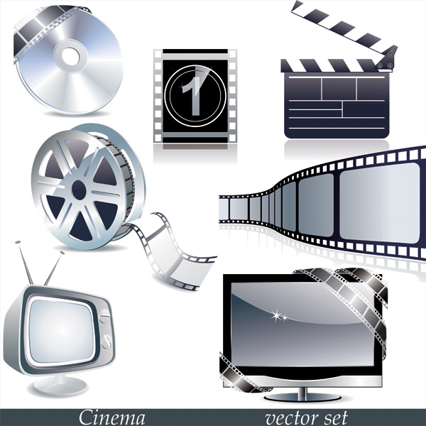 tv movie theme vector