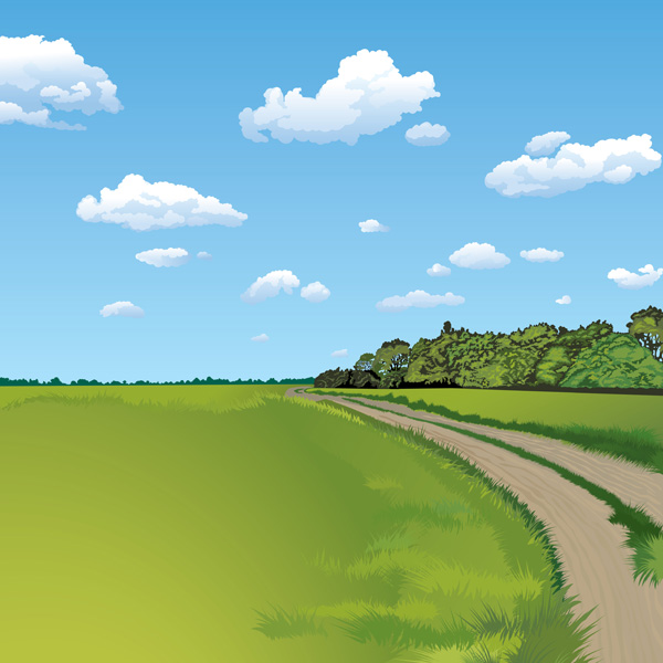 3 natural scenery vector