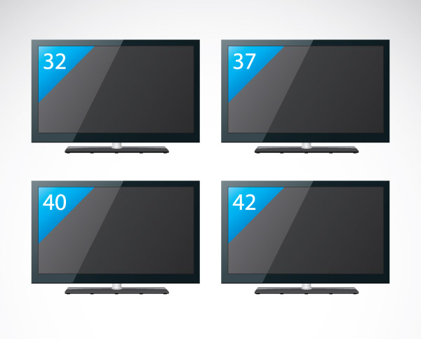 flatpanel tv vector