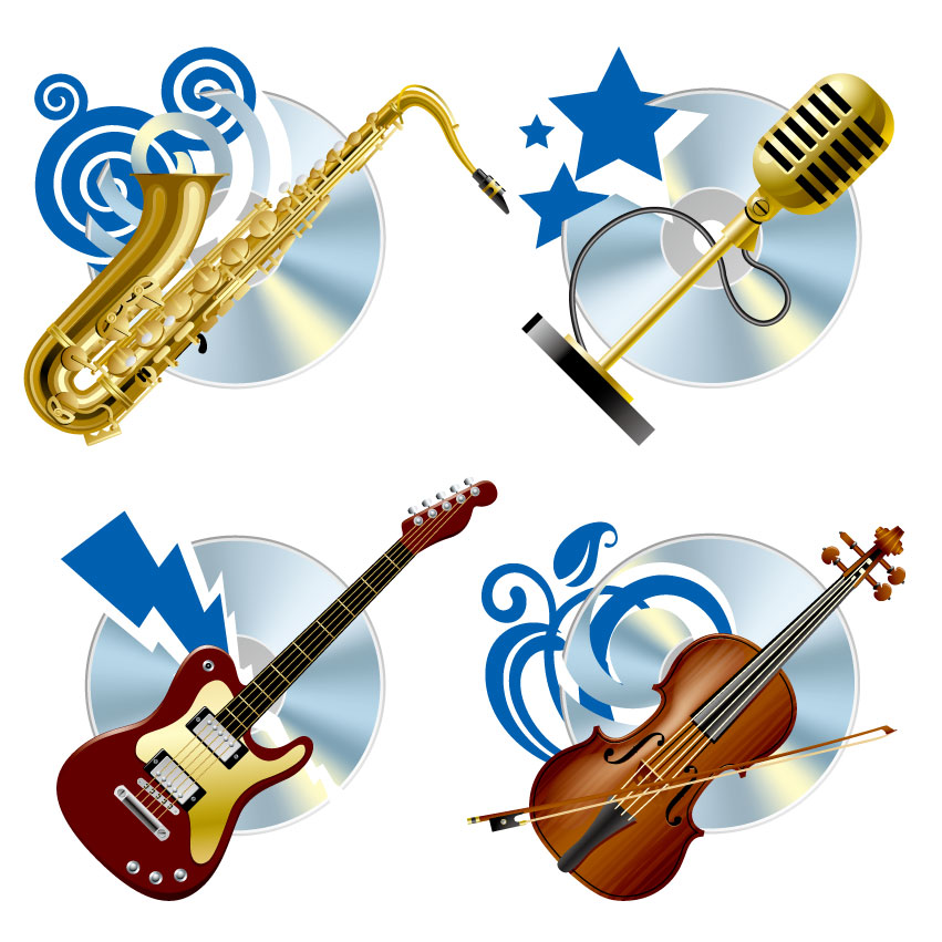 instrument background vector fashion