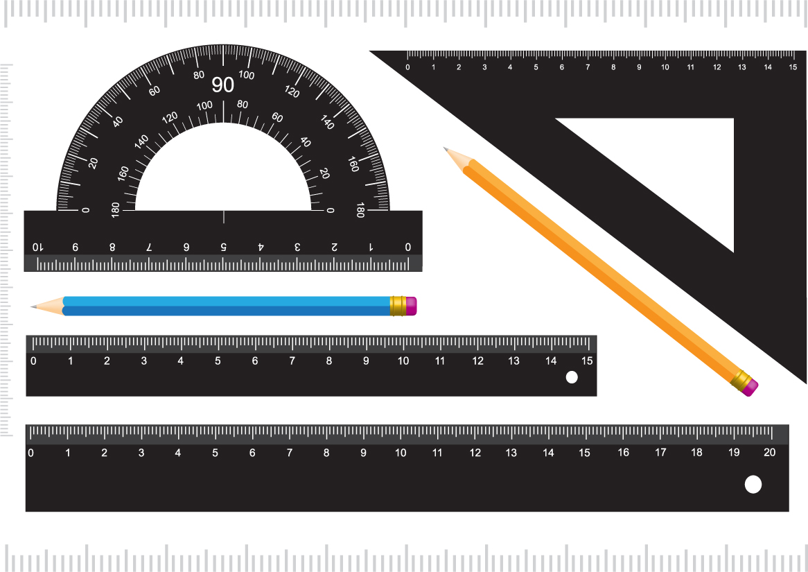 measurement stationery vector